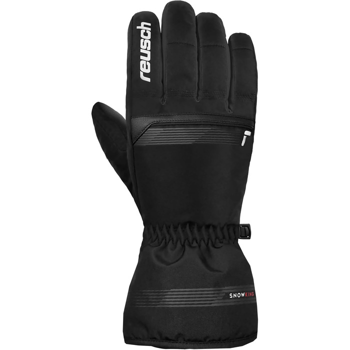 Рукавички Reusch Snow King Унісекс чорно-білі 9.5