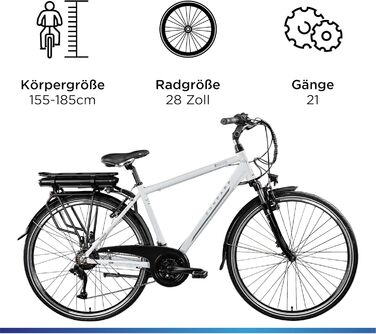 E-Bike 802 Men Trekking 28 Передача до 115 км LED дисплей