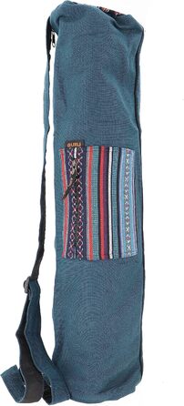 Сумка для йоги Boho Yoga Mat Bag, Сумка для йоги з Непалу - чорна, Чоловіки/Жінки, Бавовна, 70x24x14 см, Сумки для йоги Килимки One Size Бензинові