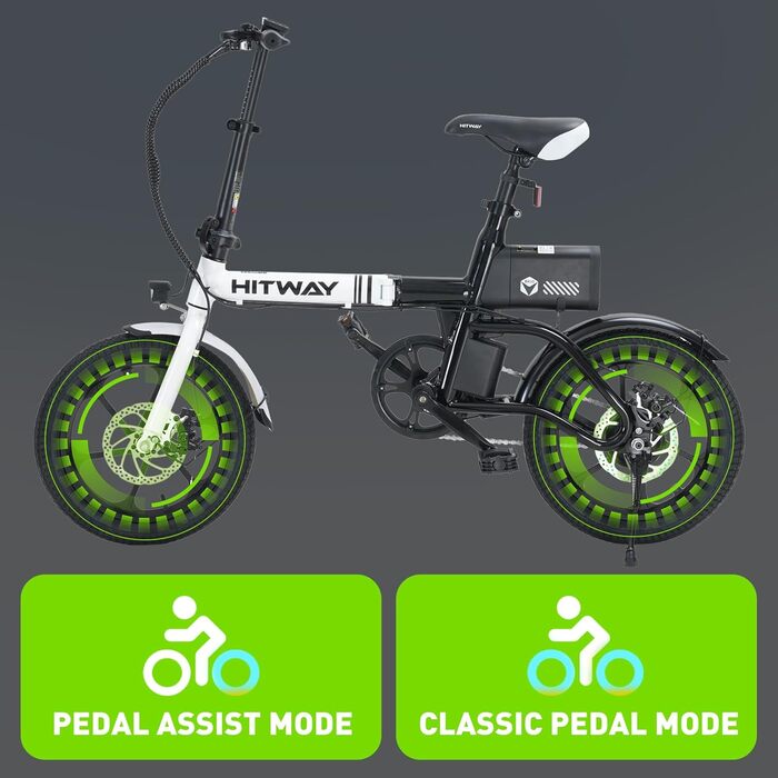 Електровелосипед HITWAY 16 E-Bike 250W, запас ходу 25-60 км, до 25 км/год