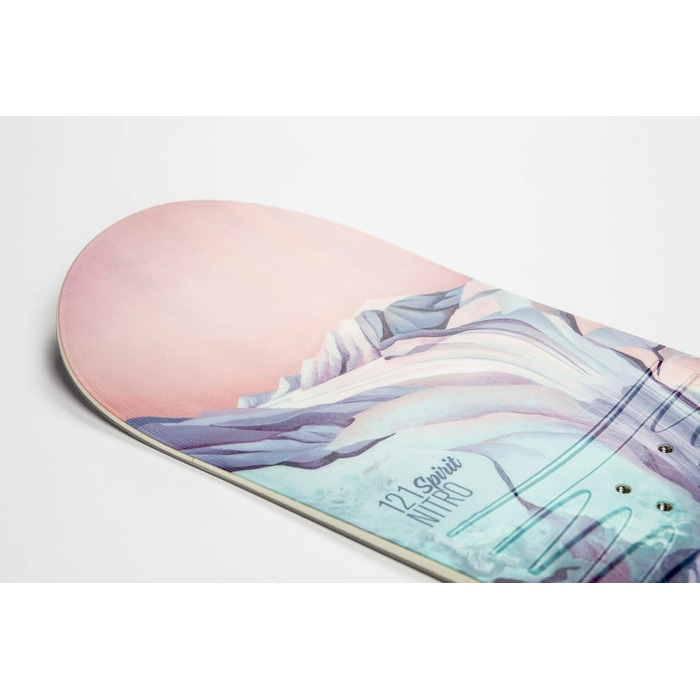 Сноуборд Nitro Girls Kids Spirit '20 BRD All Mountain Freestyle Twin Board Сноуборд, різнокольоровий, 86 см