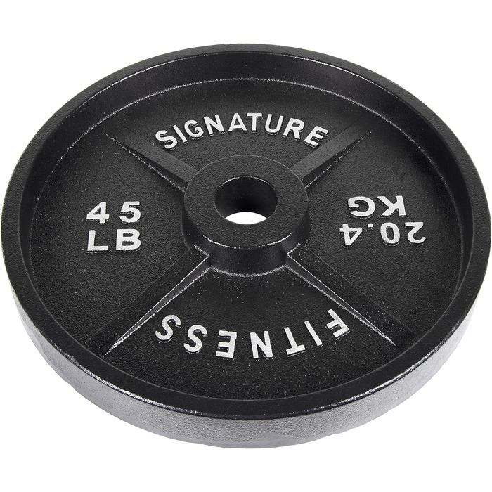 Плита Signature Fitness Deep Dish, 20,4 кг, E-Coating, 5,1 см