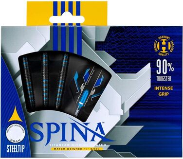 Дротики Harrows Spina Black 24г сталевий наконечник, для дорослих, стілтіп, універсальні