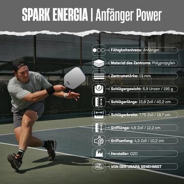 Ракетка OZO Pickleball для початківців Power Blue