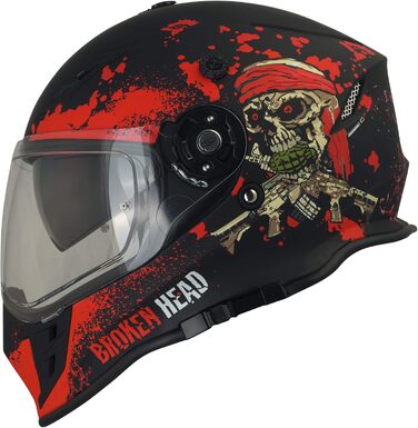 Мотокросовий шолом Broken Head VX2 з візором і сонцезахисним козирком