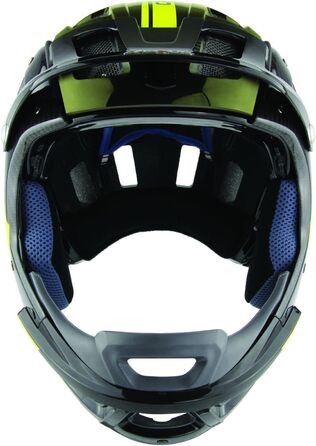 Шолом CASCO MTBE Fullface Black-Carbon Neon, розмір 56-58 см