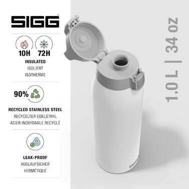 Термос SIGG Shield One, 0,75 л, газований, без бісфенолу А, перероблений