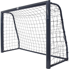 Футбольні ворота AXI Cristiano 180x120 см, антрацит, металеві, для саду, з сіткою та анкерами, для дітей і дорослих