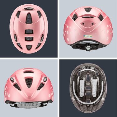 Дитячий велошолом uvex Kid 2 cc, легкий, регульований розмір, з можливістю встановлення LED-ліхтаря