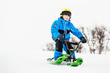 Сани зі штангою BMX, міцні, зелений