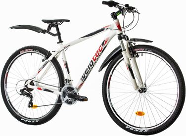 Велосипед Probike PRO 29 21 Speed, унісекс від 175 см (білий/червоний)