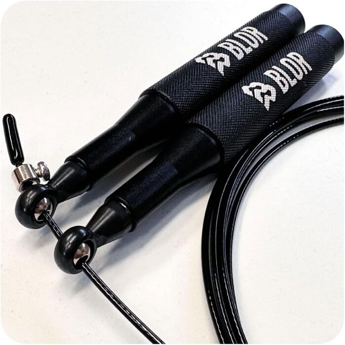 Скакалка Blor Jump Rope Pro алюмінієва, сталева, нейлонова, з ергономічними неслизькими ручками, для схуднення, боксу, кросстренінгу, з чохлом