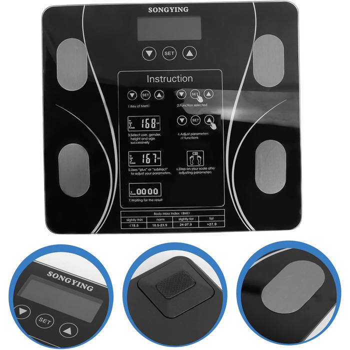 Фітнес-монітор Cabilock Digital Body Fat Scale Black 1 шт.