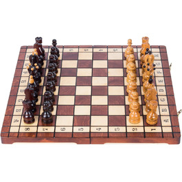Дерев'яні шахи Square Kanzler Lux 50x50 см з фігурами