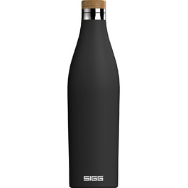 Термобутилка SIGG Meridian, герметична, подвійні стінки, нержавіюча сталь 18/8, бамбукова кришка, BPA та пластику немає, 0,5/0,7 л