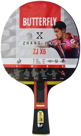 Ракетка для настільного тенісу Butterfly Zhang Jike ZJX 6 Ракетки для настільного тенісу Професіонали та змагання Сертифікований ITTF інтерфейс Ракетка для настільного тенісу TT ракетка професійна гра Topspin Attack Zhang Jike Zjx6