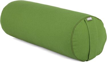 Рулон Bodhi Yoga Bolster Ø 22 см Рулет для йоги з органічною начинкою зі спельти Подушки для йоги для відновлювальної та інь-йоги Бавовняний чохол, який можна прати Подушка для пілатесу з ременем для перенесення (оливкова)