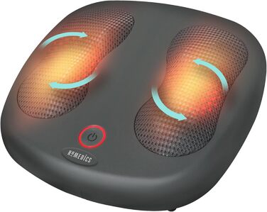 Масажер для ніг HoMedics Shiatsu з теплом, 12 головок, для дому/офісу