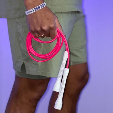 Скакалка Elevate Speed Rope MAX, професійна, 5 мм, міцний ПВХ з нейлоновим осердям, довжина до 3 м, посилені ручки