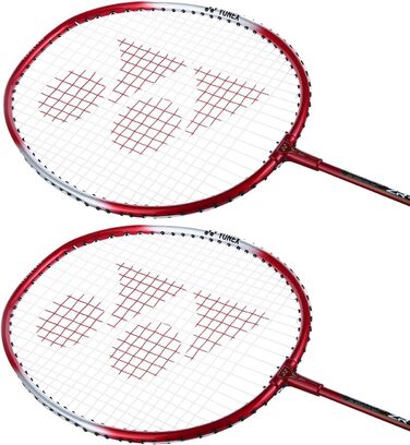 Ракетка Yonex ZR 100, набір 2 шт., алюміній, з рукавом, червона