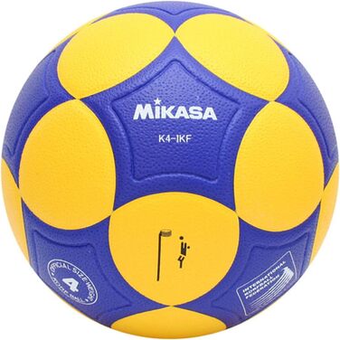 М'яч для корфболу Mikasa K4-IKF, розмір 4, жовто-синій