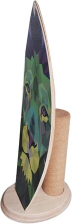 Балансборд для дому Balance Board Surf Style з роликом для тренування балансу, стабільності та зміцнення м'язів кора, спортивний тренажер для серфінгу та фітнесу (Лев)