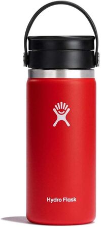 Термокружка Hydro Flask 473 мл з нержавіючої сталі, вакуумна, для кави, герметична, Flex Sip кришка, широка горловина, колір Goji