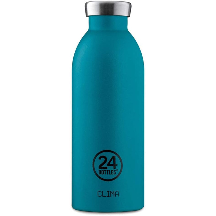 Термобутилка 24 Bottles Clima Bottle Atlantic Bay 500 мл, ізотермічна, сталева, зберігає тепло і холод