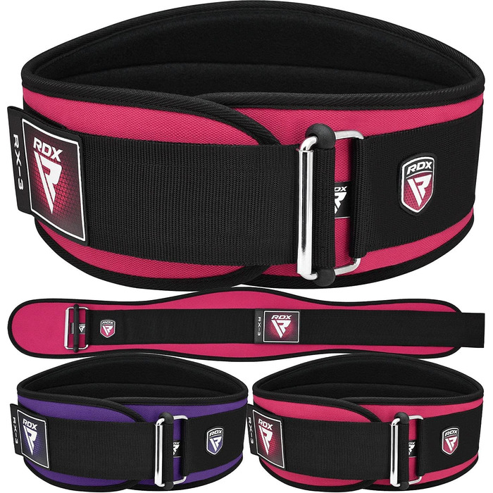 RDX 6.5 Тренувальні пояси Powerlifting Powerlifting Belt (PINK, L)