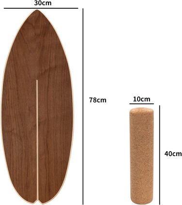 Балансувальна дошка для дому Surf Style з роликом, для тренувань балансу, стабільності та зміцнення м'язів кора, фітнес та бордспортів