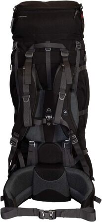Рюкзак туристичний Tashev Outdoors Mount 100+20 л, чорний, з регуляцією об'єму, для жінок і чоловіків, з дощовиком, вироблено в ЄС