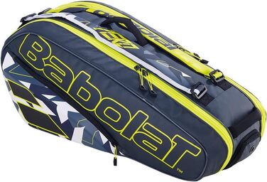 Тенісна сумка Babolat RHX6 Pure Aero сіра/жовта/біла для ракеток