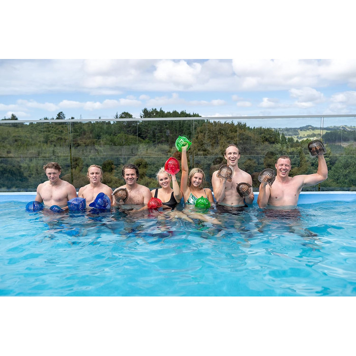 Набір водяних гантель AquaLogix із низьким опором, зелений, для терапії, кардіо та зміцнення м'язів, міцний полікарбонат, 1 пара