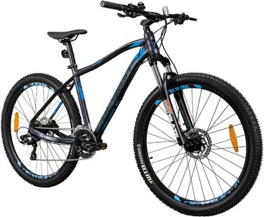 Гірський велосипед Devron Riddle RM1.7 для чоловіків - Alu Hardtail, 27,5 дюймів, himano 3x8, гідравлічний Cheibenbreme, чотиристоронній MTB для пригод (сірий, L)