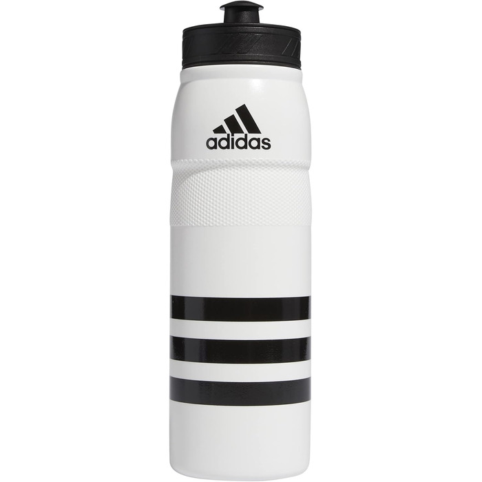 Пляшка для води adidas Stadium 750 мл, пластик, біло-чорна, універсальний розмір