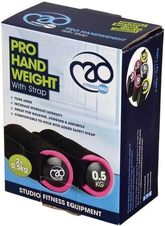 Гантелі Fitness Mad Pro 0.75 кг фіолетові для фітнесу