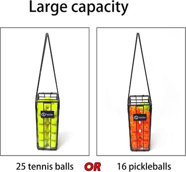 Пікап ShelfEltes для піклболу/тенісу, 16 піклболів/24 тенісних м'ячів