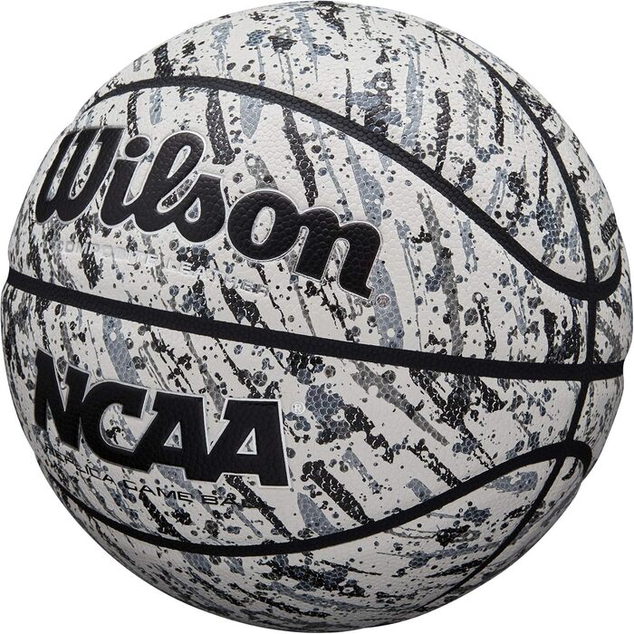 Репліка баскетбольних м'ячів Wilson NCAA 74,9 см і 72,4 см (розмір 17,8 - 74,9 см, розмір 7 - 29,5 дюйма, чорний/білий)