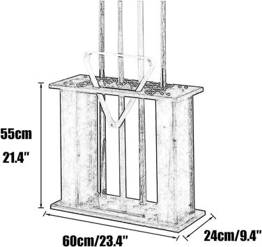 Підставка для більярду HALAHAI 16 басейнів дерев'яна біла 23,4*9,4*21,4