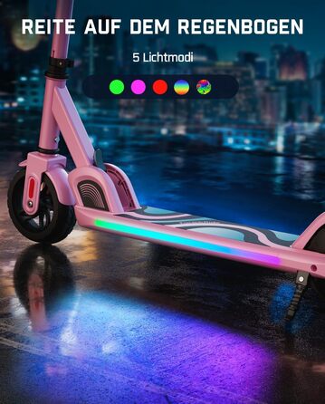 Самокат електричний Fanttik Ride C9 Pro райдужний, складаний, для дітей 8+