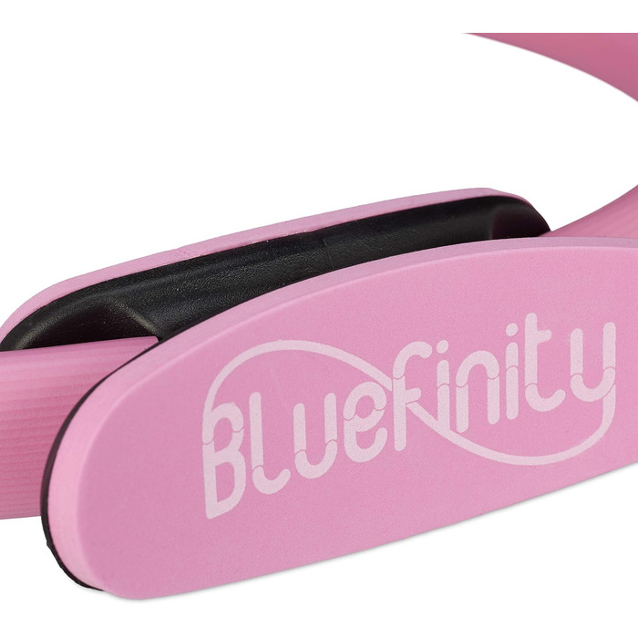 Кільце для пілатесу Bluefinity 4 x з вправами, подвійна ручка, м'яка підкладка, кільце опору йоги, скловолокно, кільце для фітнесу Ø 37 см, рожеве