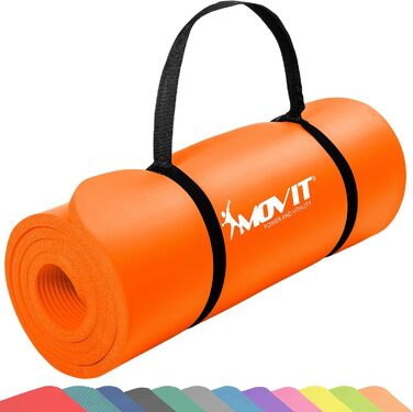 Килимок для гімнастики MOVIT, без фталатів, 183x60x1,0 см, помаранчевий