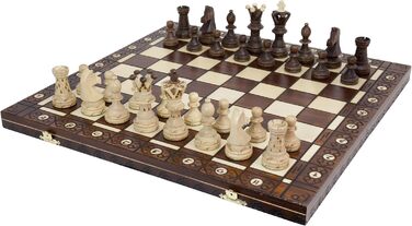 Велика шахова дошка EL GRANDE 54x54 см, фігури 110 мм