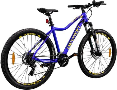 Гірський велосипед Devron RM1.7W, хардтейл алюміній, Shimano 3x8, 27.5 дюймів, дискове гальмо, універсальний гірський велосипед для авантюрних жінок Blue L