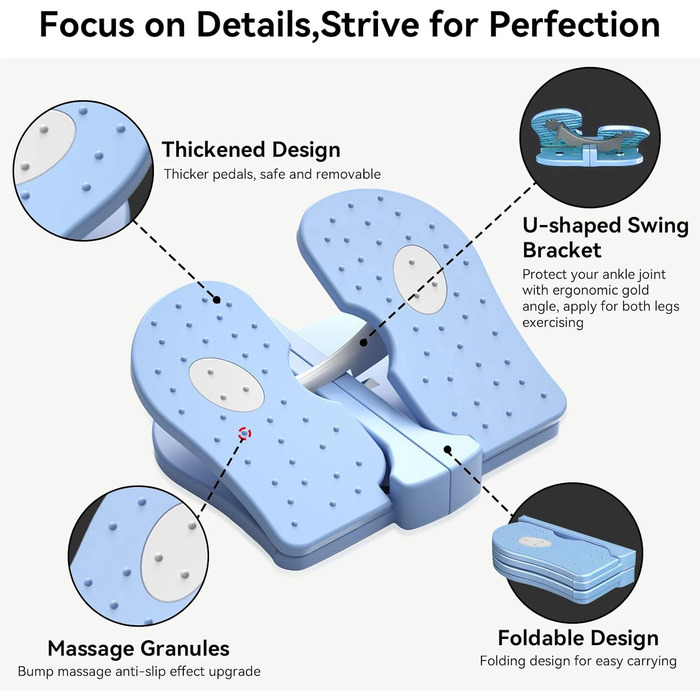 Степпер Міні-тренажер розбірний для офісу синій
