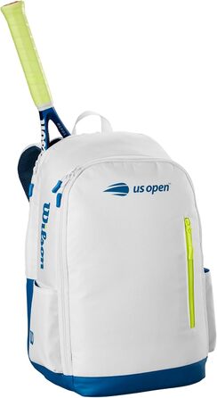 Тенісний рюкзак WILSON US Open Team на 2 ракетки, білий/синій