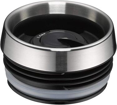 Термокружка Thermos STAINLESS KING, нержавіюча сталь, чорна матова, 0,47 л, для кави та чаю, герметична, з гачком для пакетика, BPA-free, зберігає тепло 7 годин, холод 18 годин, можна мити в посудомийці