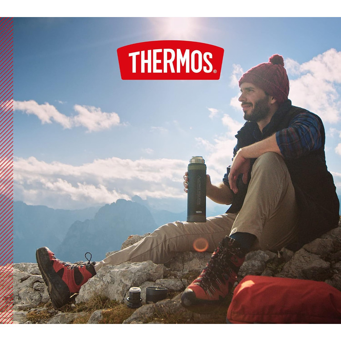 Пляшка для напоїв Thermos Mountain 0,9 л, нерж. сталь, 24 год. гар./хол.