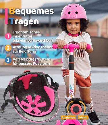 Наклейки I CPSC & CE Сертифікований Skaterhel Kids для скейтборду Велосипед Скутер I Bike Light Діти хлопчики 52-58 46-52 I Kids Hel 2 роки Дівчинка Малюк (Подруги в країні чудес, М)