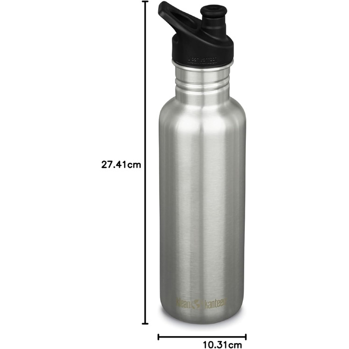 Термобутилка Klean Kanteen з нержавіючої сталі, 500 мл, універсальна, срібляста